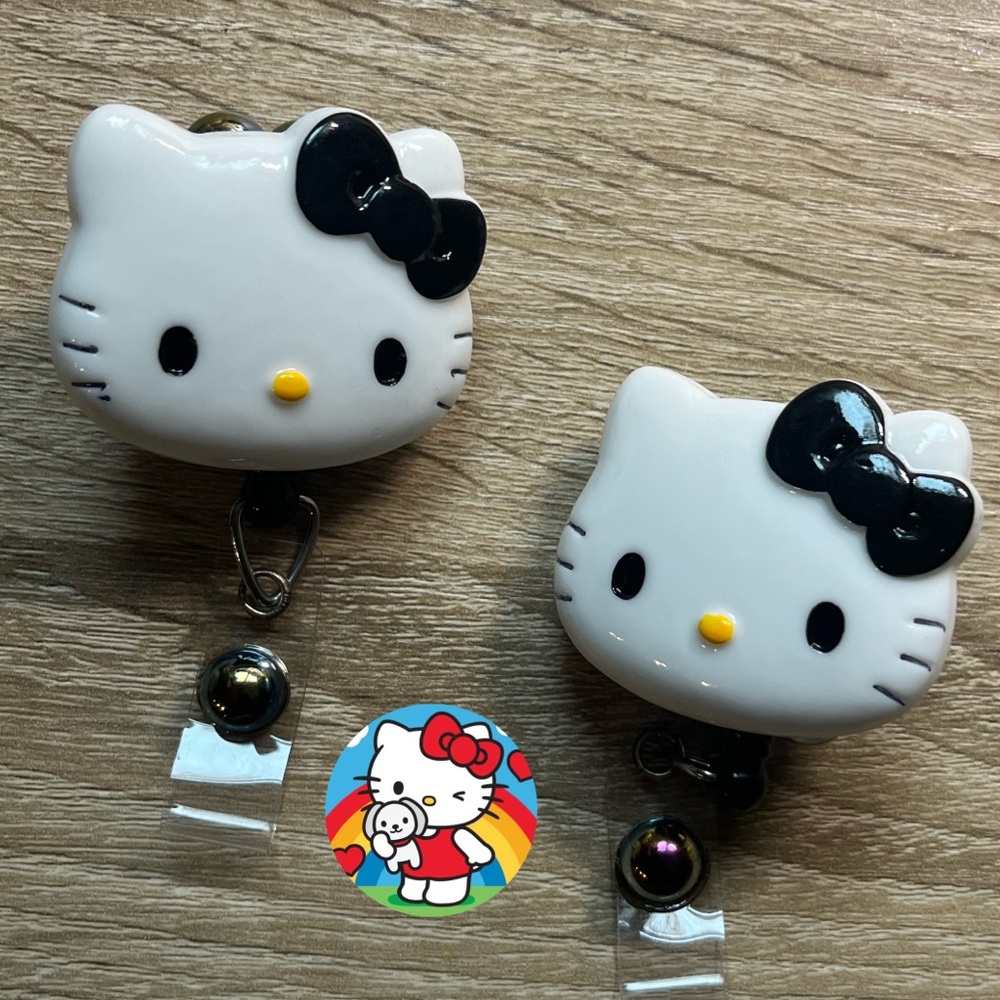 2 Hello Kitty Lanyard Badge Reels